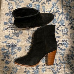 Joe’s black booties